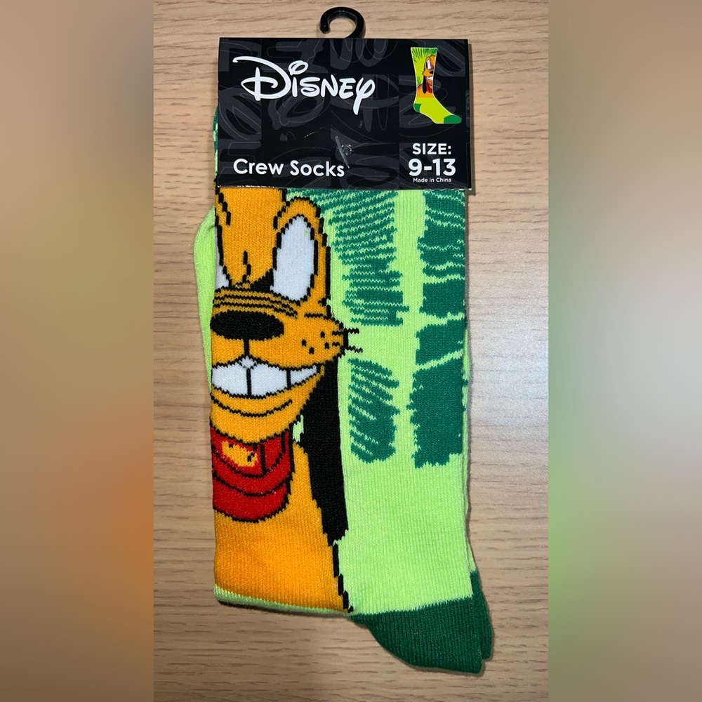 Disney Goofy Crew Socks - Yellow & Green